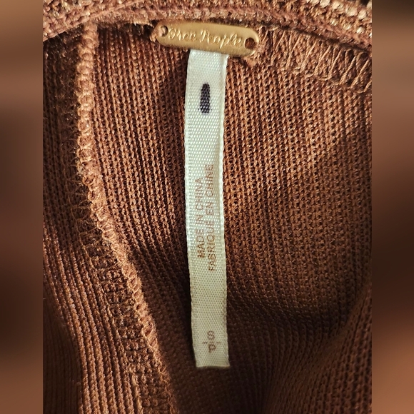 Free People Metallic Brown Jumpsuit - Picture 4 of 6